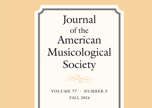 Cover of the Journal fo the American Musicological Society