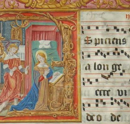 Medieval music manuscript